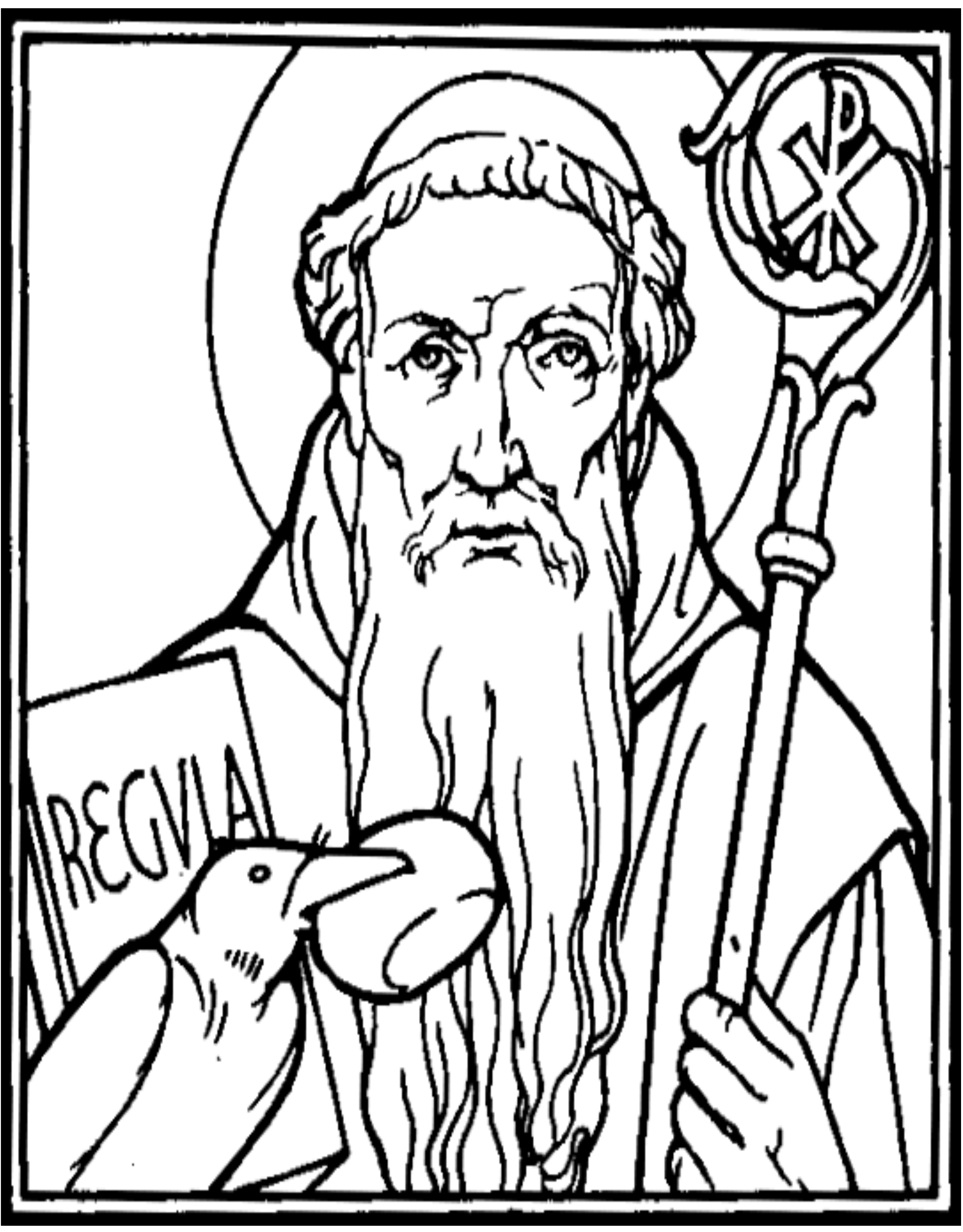 Microsoft Word - 3:31 - Free Coloring Page Saint Benedice.docx