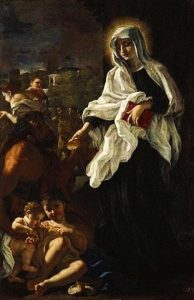 Saint Francesca Romana_Giving_Alms